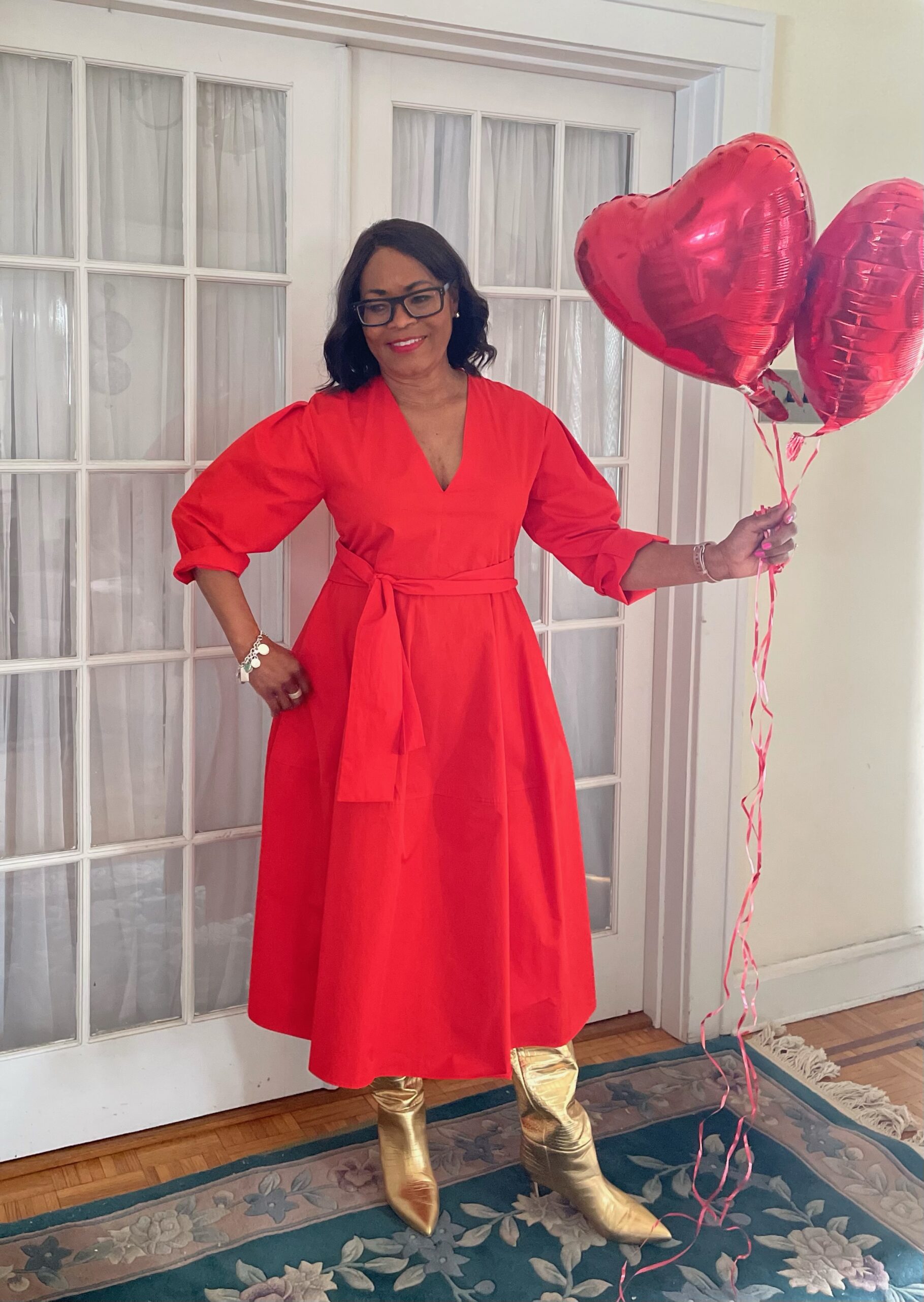 Your Heart's Content; I shopped my closet for this 2019 Zara Red Dress to celebrate National Wear Red Day