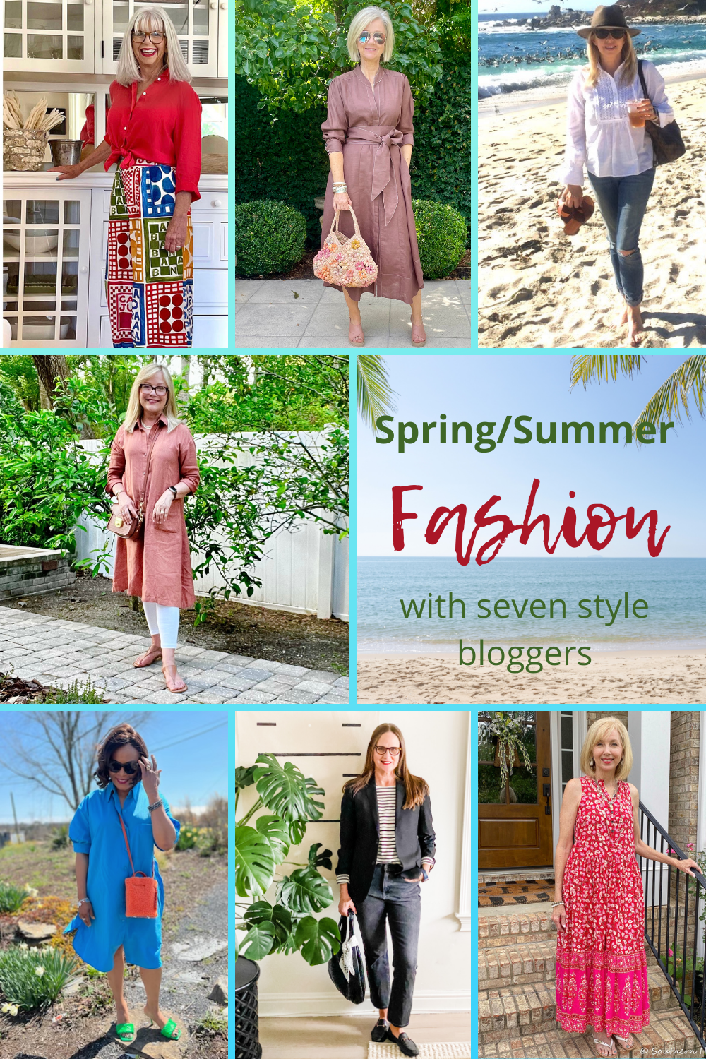 Seven Midlife Lifestyle bloggers sharing spring summer styles