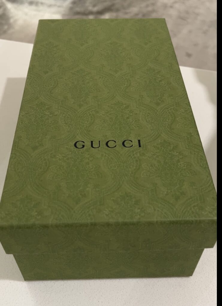 Gucci Box from the NYC Nordstrom Shoe Salon; A weekend experience in NYC included a lavish Gucci purchase at Nordstrom