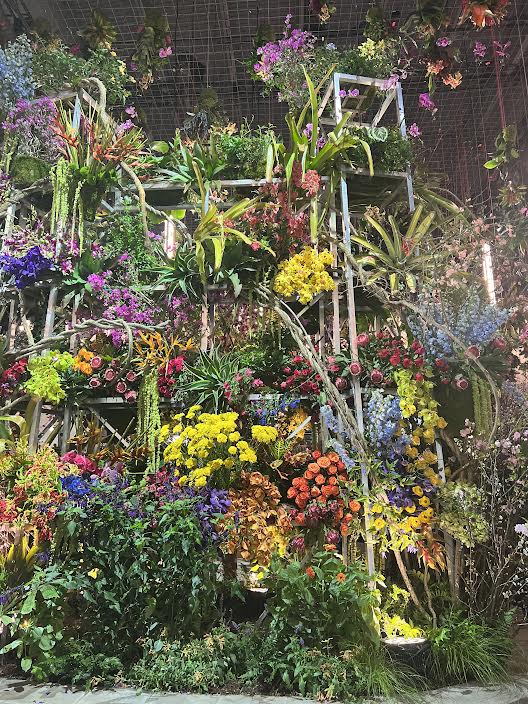 The Main entrance to the 2023 Philly Flower Show, Garden Electric theme