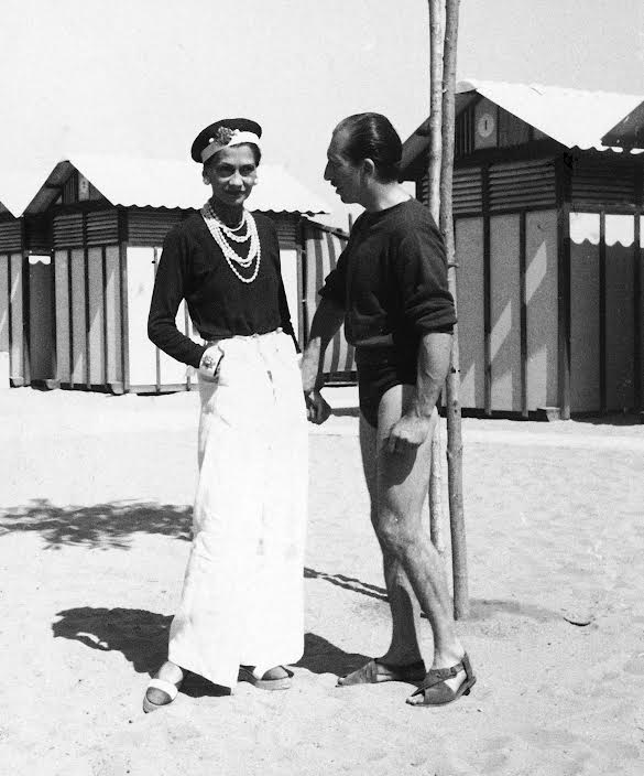 Coco Chanel in Beach Pajamas AKA Wide-Leg Pants on the French Riviera in the 1920s.