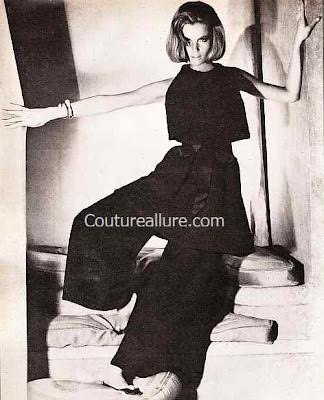 1960 Couture Allure photo of Palazzo Pajamas AKA Wide-Leg Pants by Princess Irene Galitzine 