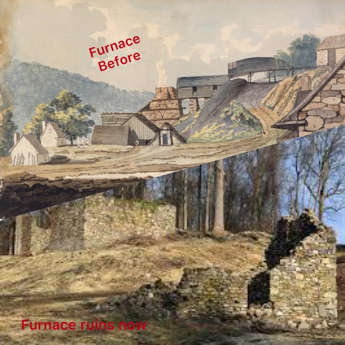 Warwick Furnace Before and Now