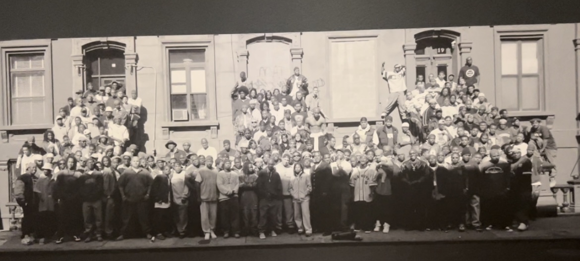 A Great Day in Hip-Hop, 1998 Harlem Brownstone photo with the many artists
