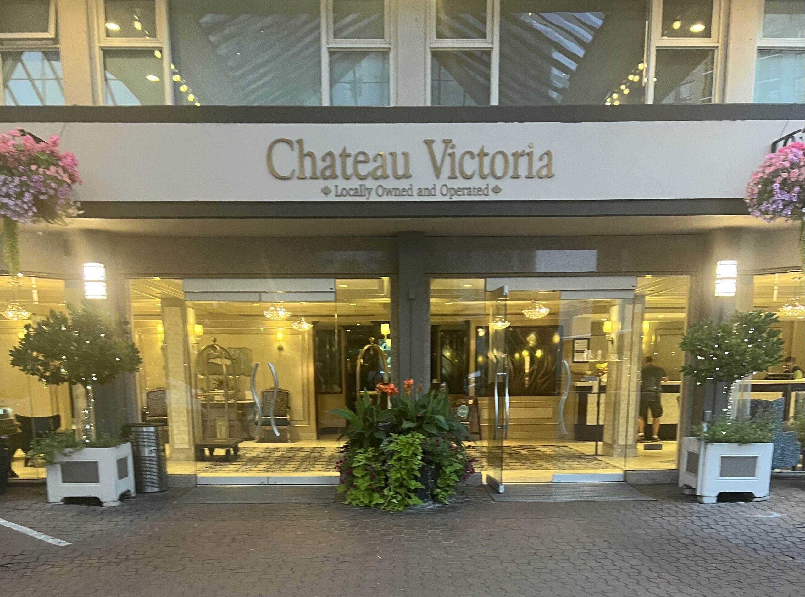 Our hotel in Victoria, B.C. Chateau Victoria