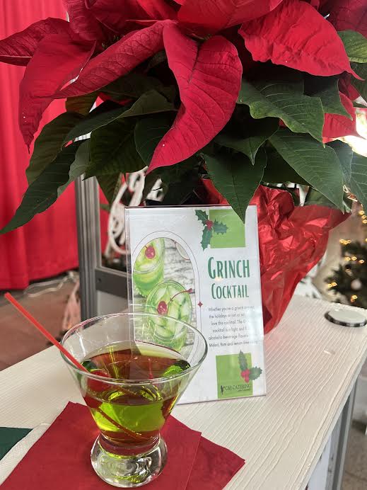 Signature Grinch Cocktail created for the show available Ladies Night and at the Concession Stands