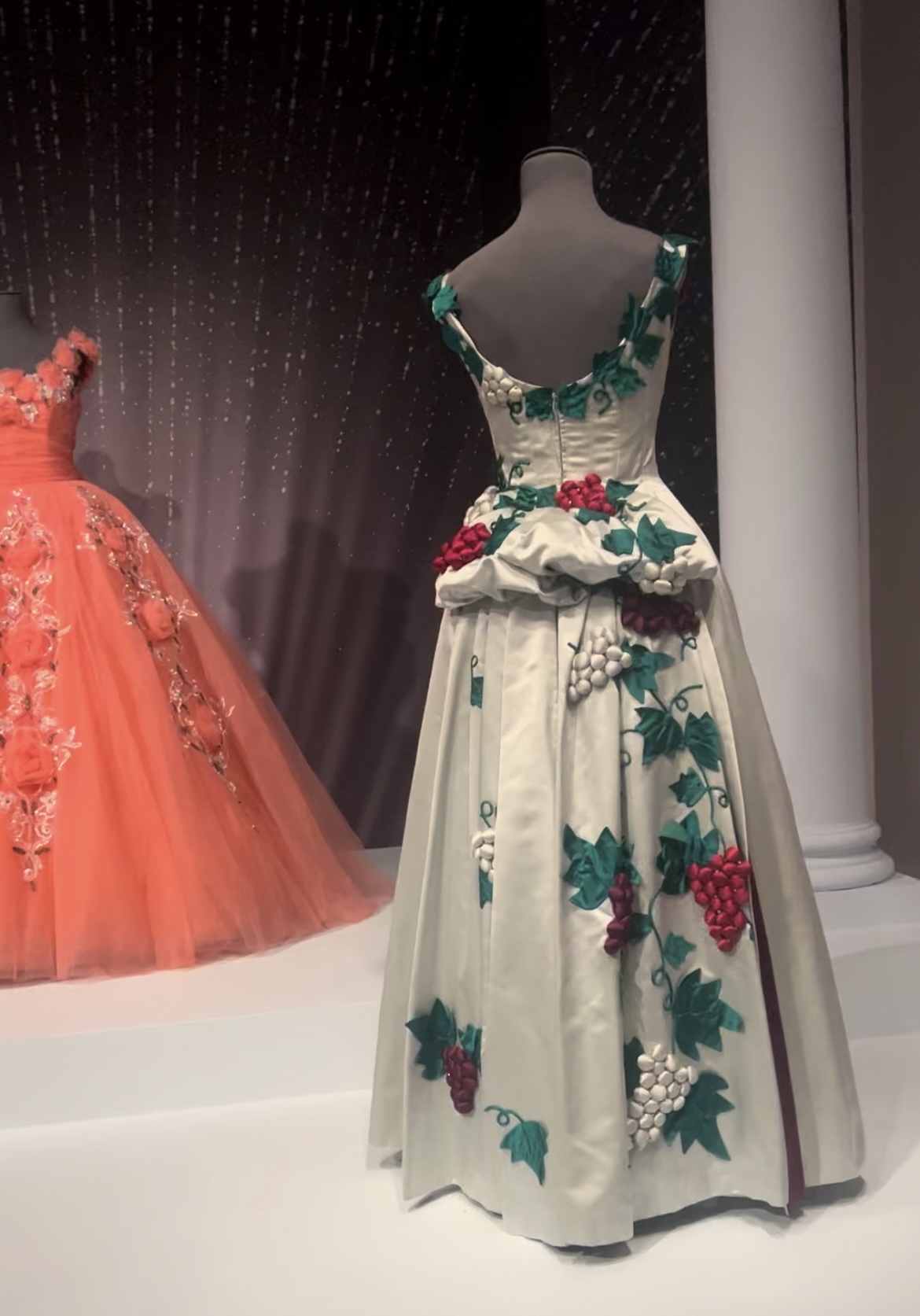 AnnLowe Gowns on display at Winterthur Museum until January 7, 2024.