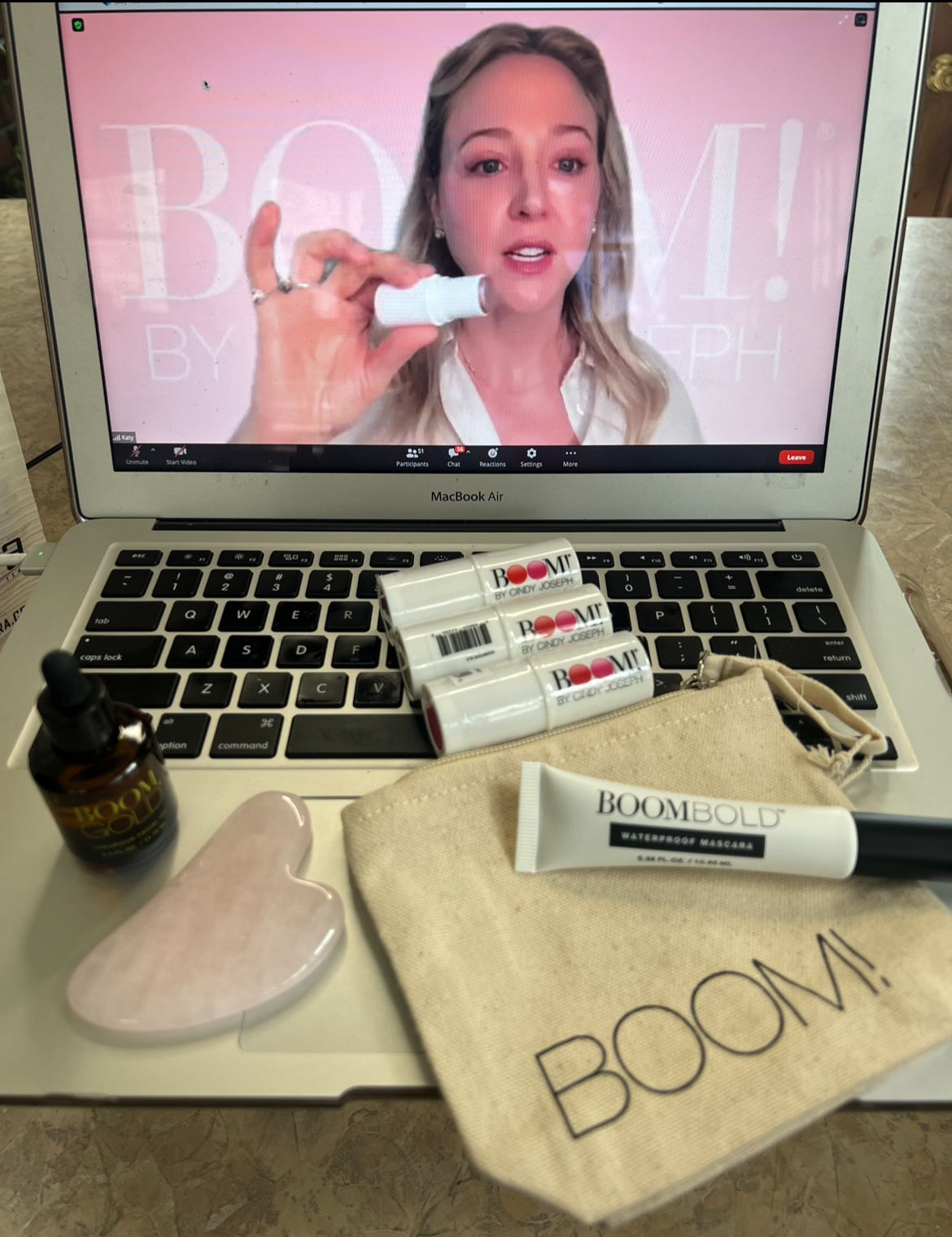 Boom! Virtual Mature Skin Influencer Event; Pro-age Beauty Zoom Call