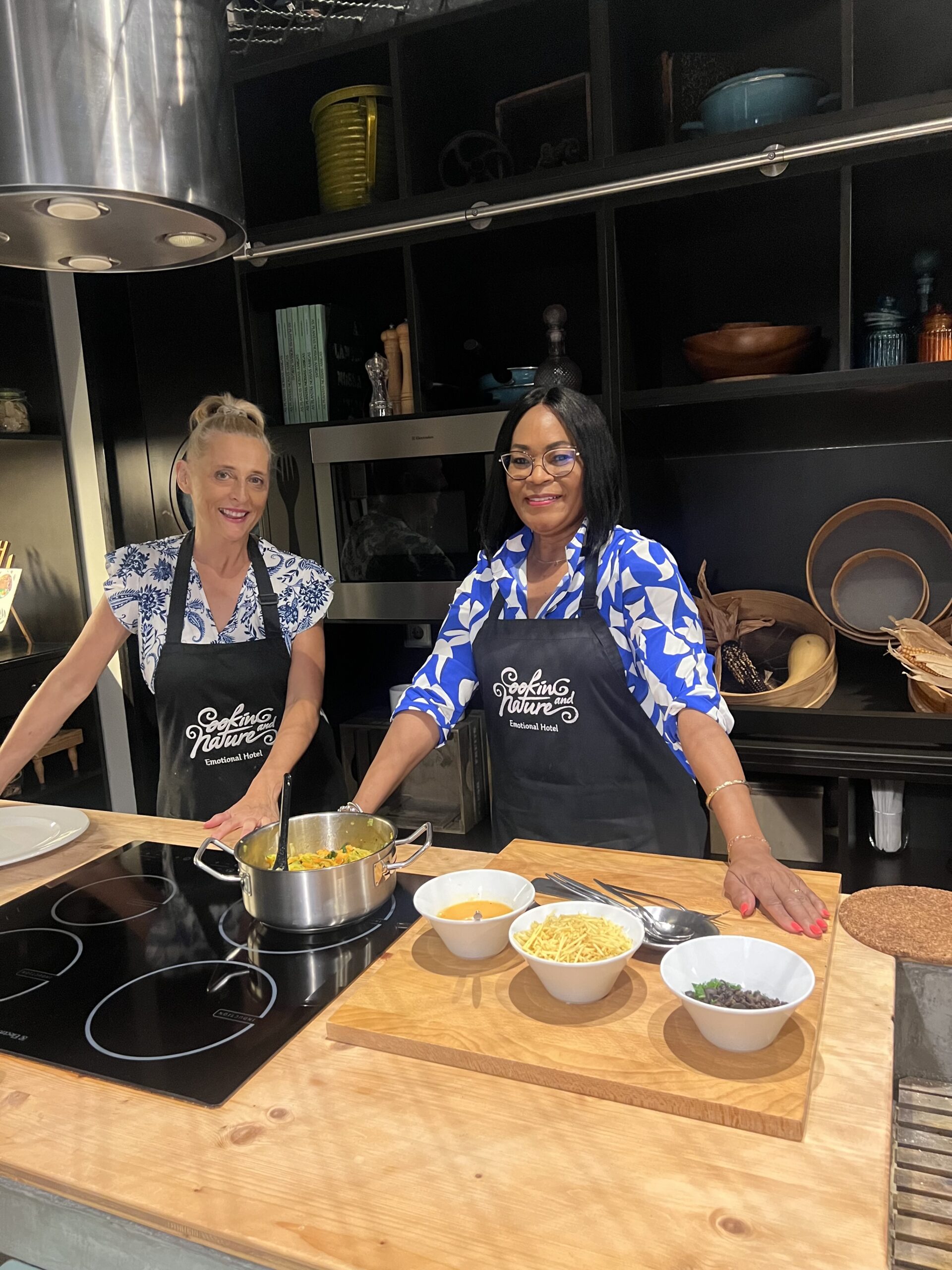 Cooking class at Cooking and Nature; MeetUp with 2017 Virtual Fierce 50 counterpart, Val Hansen in Portugal, her press trip.