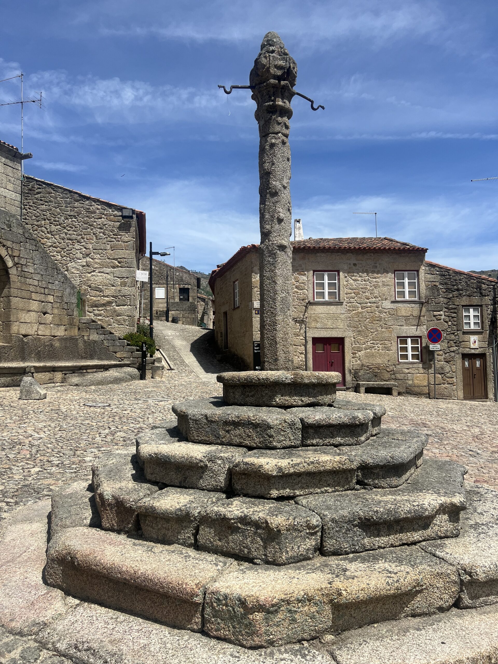 the 16th century former town hall and pillory.