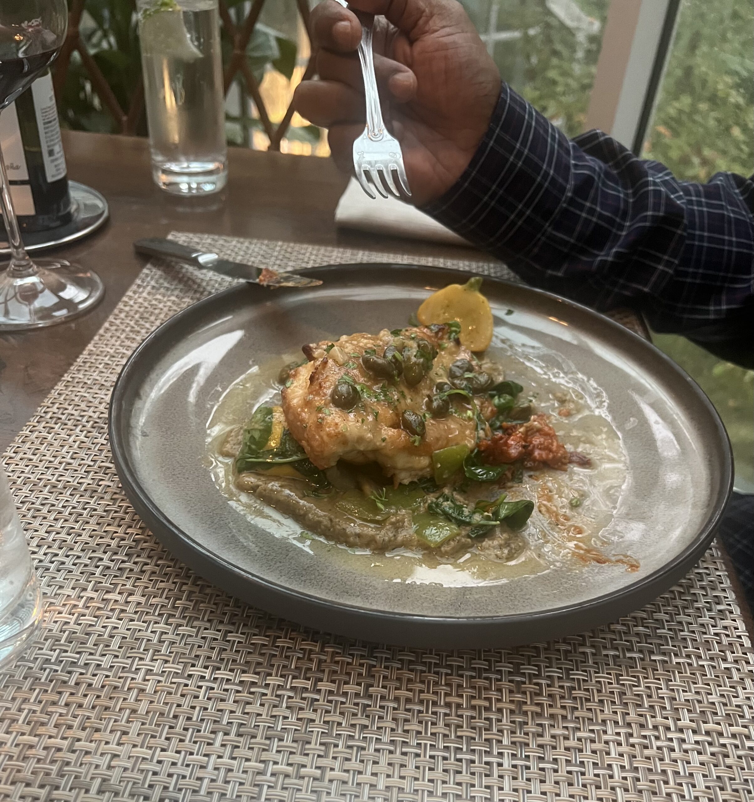 Chicken Piccata at The Bistro at Goodstone Inne