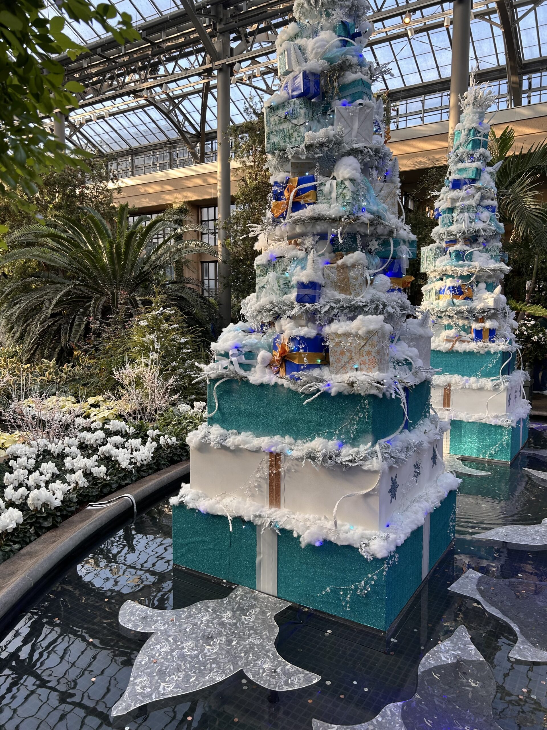 Tiffany blue color exhibit at Longwood Gardens