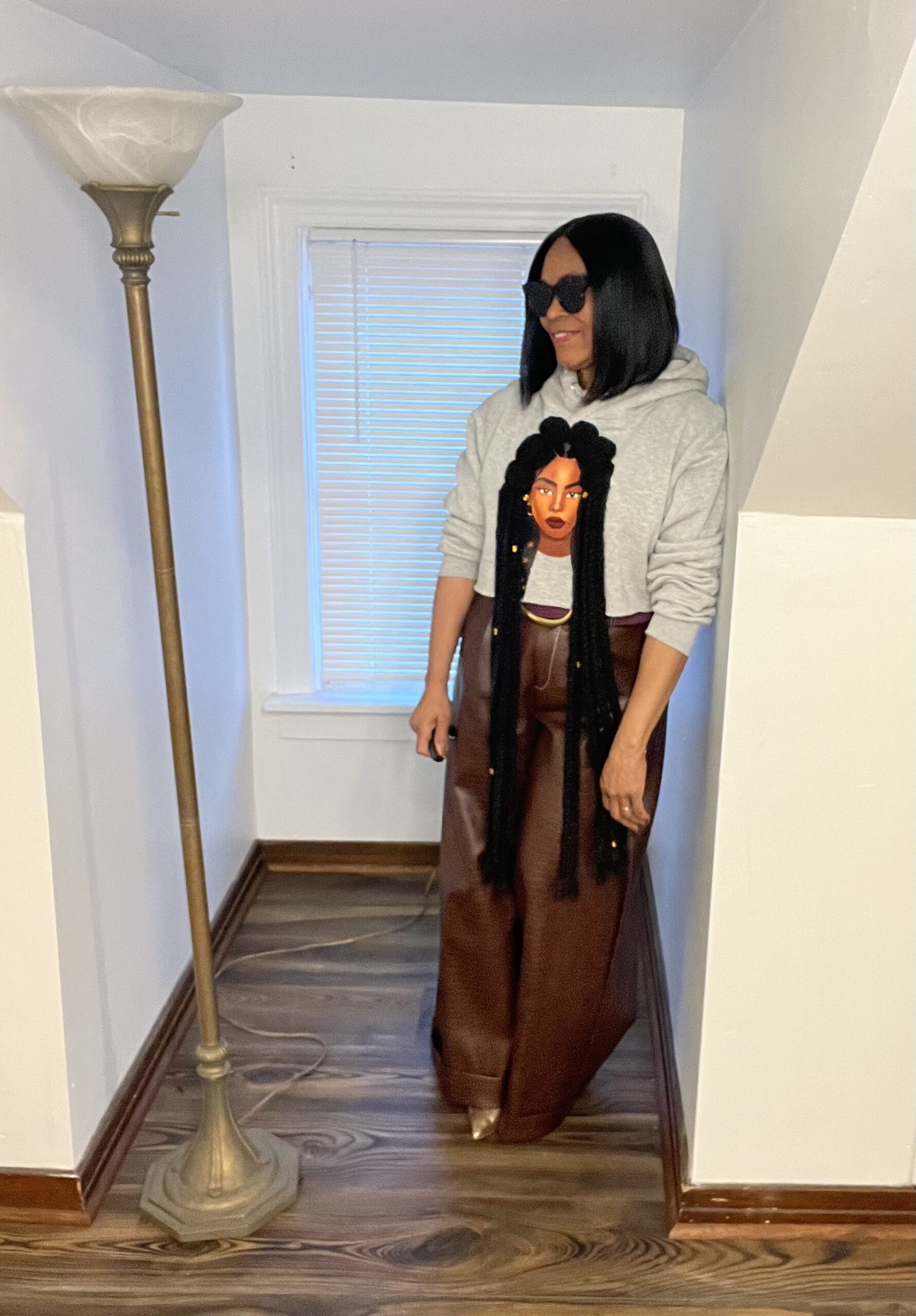 Kimberly Goldson Amirah Cropped Sweatshirt